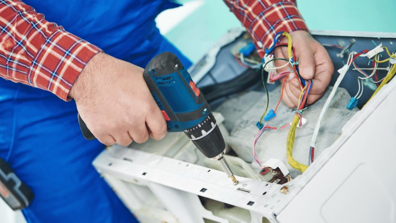 Haymana Franke Franke çamaşır makinesi kart tamiri – Su almama arızası orijinal parça ile giderildi. - Teknik servis örneği